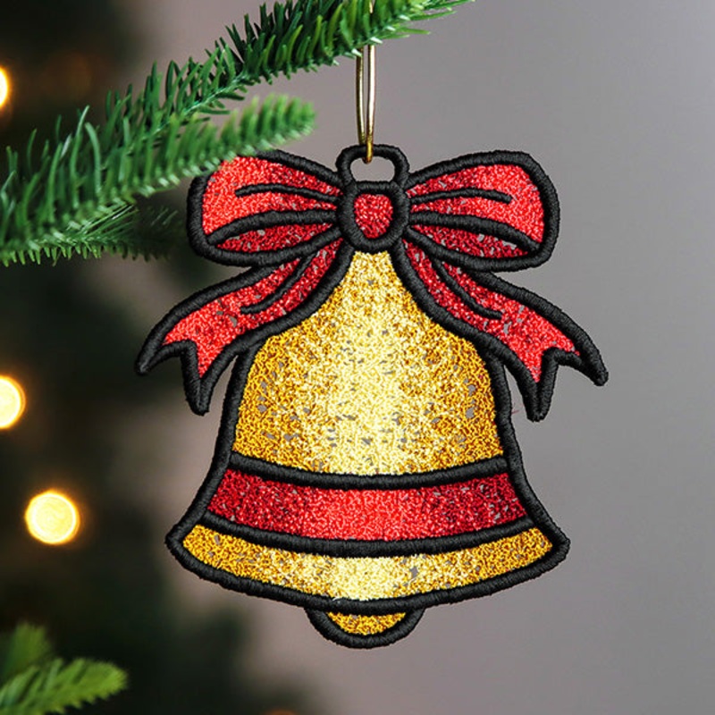 Christmas Charms Ornament – Bell (Lace)