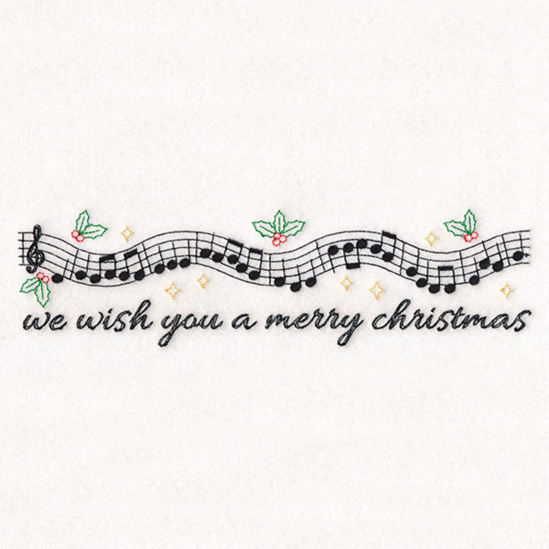 Christmas Music Borders – We Wish You Merry Christmas
