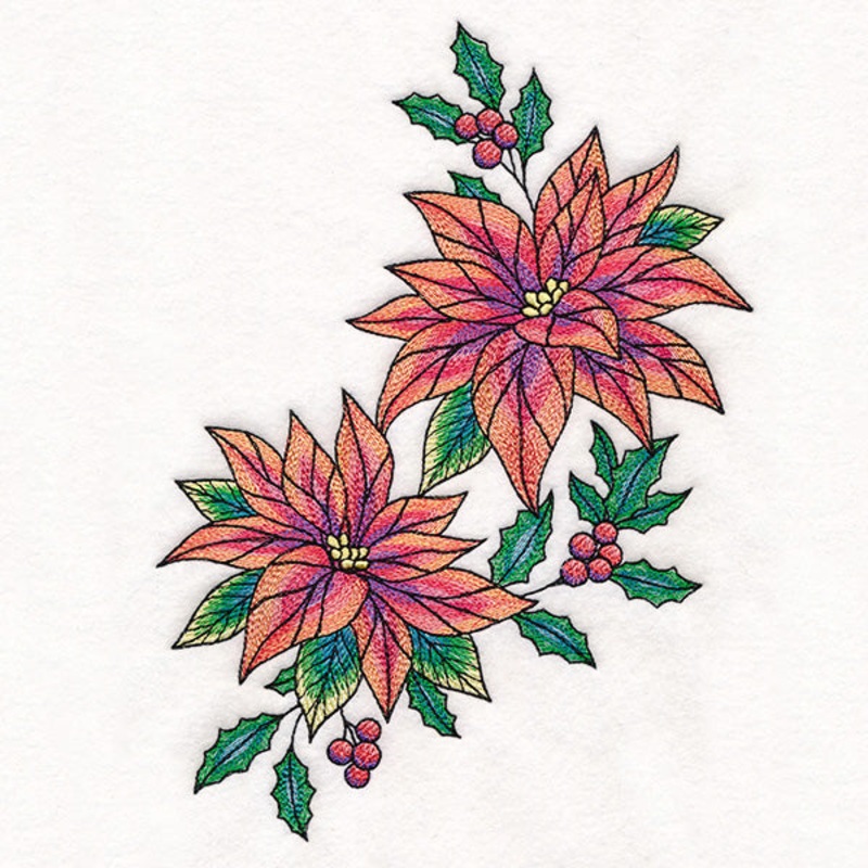 Color Theory Poinsettia Spray|9.56″ x 6.85″ / 242.85mm x 173.99mm|7.8″ x 5.59″ / 198.12mm x 141.95mm|6.77″ x 4.85″ / 171.95mm x 123.19mm|All Sizes