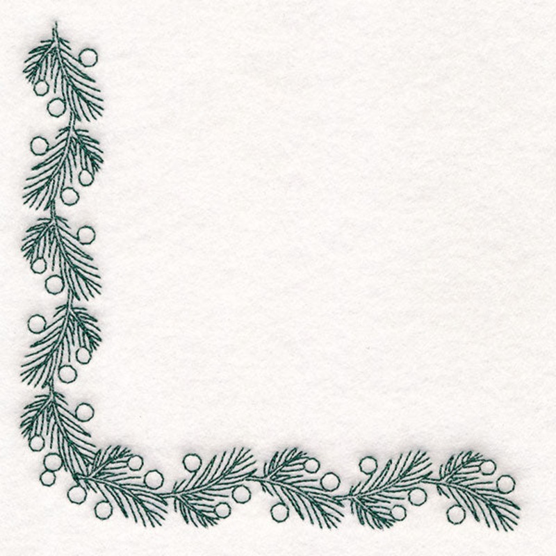 Delicate Christmas Corners – Pine