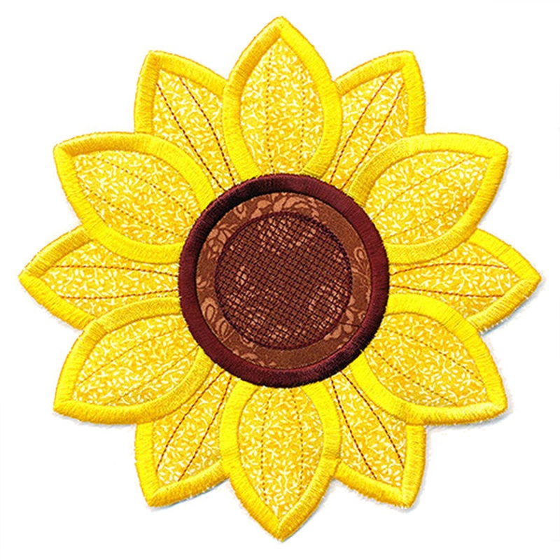 Delightful Sunflower Trivet (In-the-Hoop)
