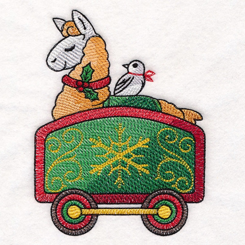 Storybook Christmas Train – Llama Car