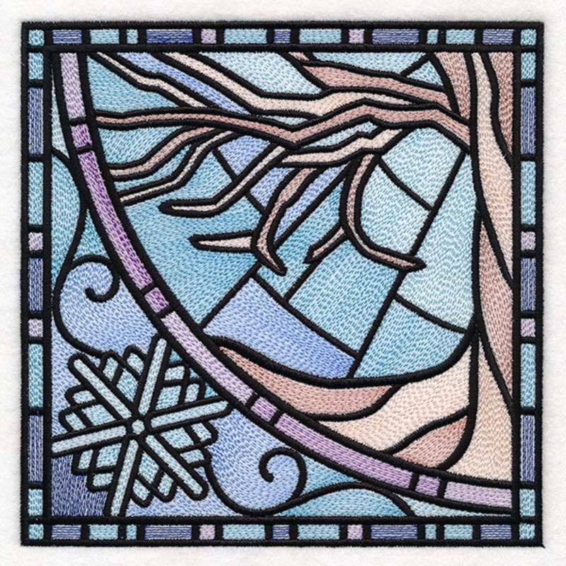 All The Seasons Stained Glass Tree – Winter