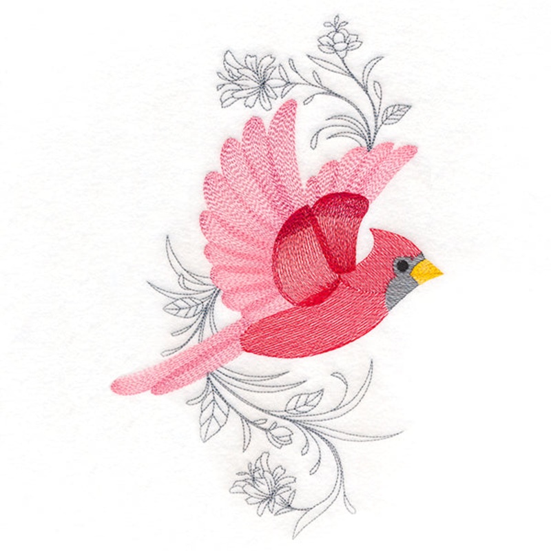 Cardinal in Flight|10.71″ x 6.85″ / 272.04mm x 173.99mm|9.15″ x 5.85″ / 232.33mm x 148.59mm|7.8″ x 4.99″ / 198.12mm x 126.71mm|6.85″ x 4.38″ / 173.99mm x 111.28mm|3.85″ x 2.46″ / 97.79mm x 62.61mm|All Sizes