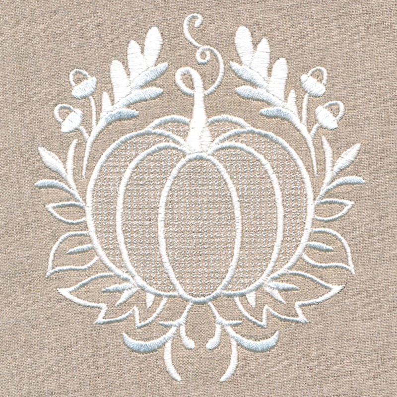 Exquisite Autumn Accent (Whitework)