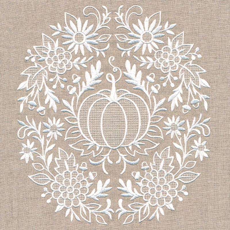 Exquisite Autumn Feature (Whitework)