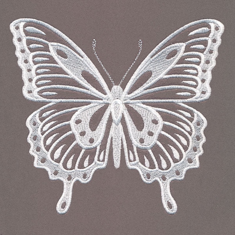 Floral Wreath & Butterfly Feature