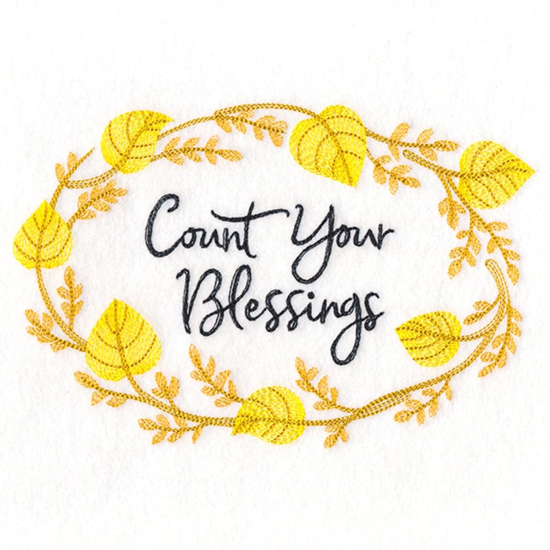 Flourishing Harvest Wreath – Count Your Blessings