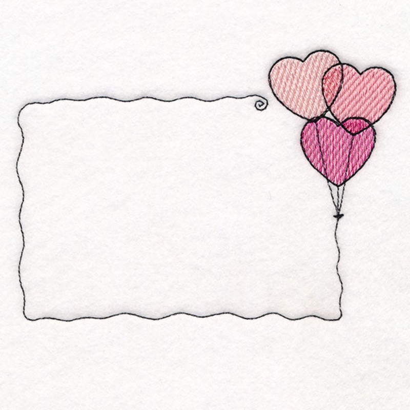 From the Heart Quilt Labels – Heart Balloons