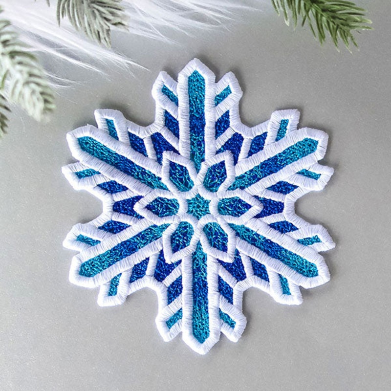 Frosted & Fancy Snowflakes – 2 (Lace)