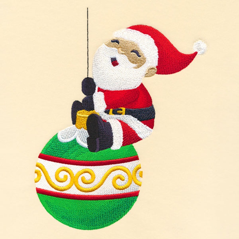 Swinging Jolly Santa|8.74″ x 6.88″ / 222.08mm x 174.74mm|7.47″ x 5.9″ / 189.62mm x 149.74mm|6.21″ x 4.9″ / 157.68mm x 124.42mm|3.87″ x 3.2″ / 98.37mm x 81.33mm|All Sizes