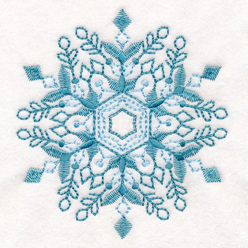 Textured & Delicate Snowflake 1