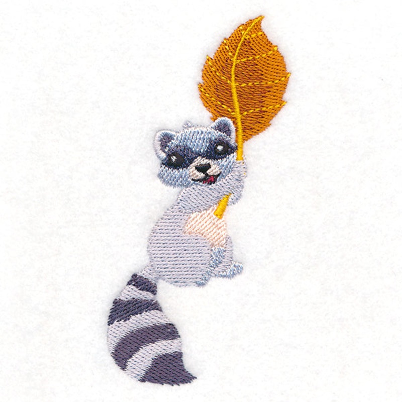 Up and Autumn Raccoon|3.86″ x 1.94″ / 97.98mm x 49.25mm|6.86″ x 3.2″ / 174.22mm x 81.35mm|All Sizes