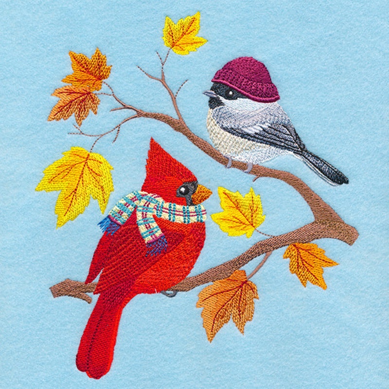 Autumn Bundled-Up Birdies|7.8″ x 6.89″ / 198.12mm x 175.01mm|6.61″ x 5.86″ / 167.97mm x 148.85mm|5.49″ x 4.84″ / 139.35mm x 123.02mm|All Sizes