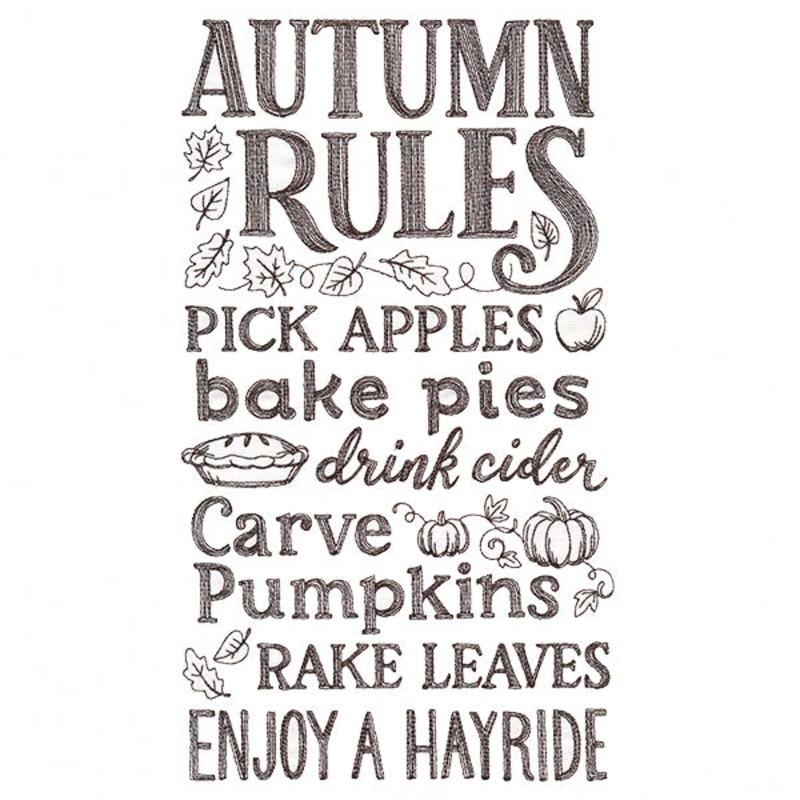 Autumn Rules|11.75″ x 6.68″ / 298.45mm x 169.67mm|9.4″ x 5.34″ / 238.73mm x 135.73mm|7.8″ x 4.43″ / 198.09mm x 112.59mm|6.85″ x 3.89″ / 173.95mm x 98.88mm|All Sizes
