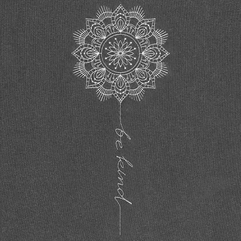 Be Kind Mandala Bloom|11.75″ x 5.04″ / 298.45mm x 128.14mm|9.4″ x 4.04″ / 238.76mm x 102.51mm|7.8″ x 3.35″ / 198.12mm x 85.06mm|6.85″ x 2.94″ / 173.99mm x 74.7mm|All Sizes