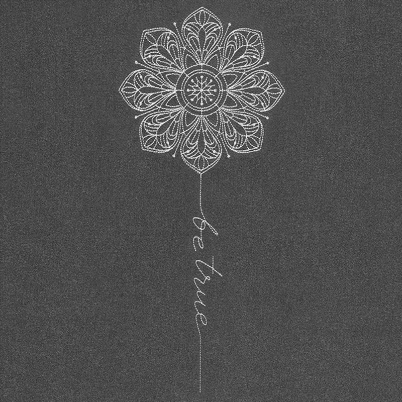 Be True Mandala Bloom|11.75″ x 5.1″ / 298.45mm x 129.46mm|9.4″ x 4.08″ / 238.76mm x 103.57mm|7.8″ x 3.38″ / 198.12mm x 85.94mm|6.85″ x 2.97″ / 173.99mm x 75.47mm|All Sizes