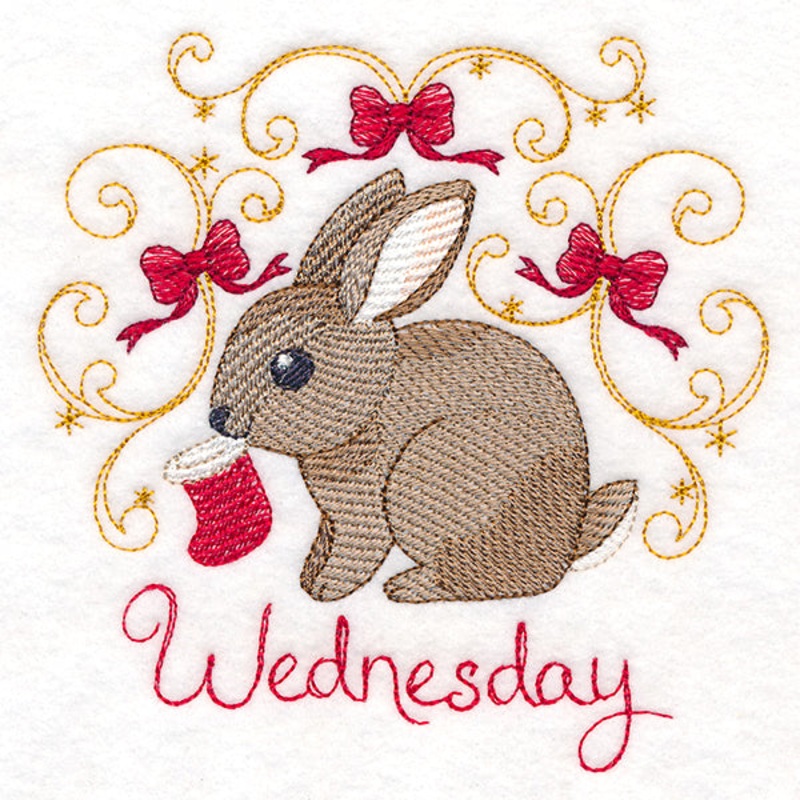 Christmas Bunny on Wednesday|4.84″ x 4.85″ / 122.94mm x 123.19mm|3.48″ x 3.5″ / 88.51mm x 88.85mm|All Sizes