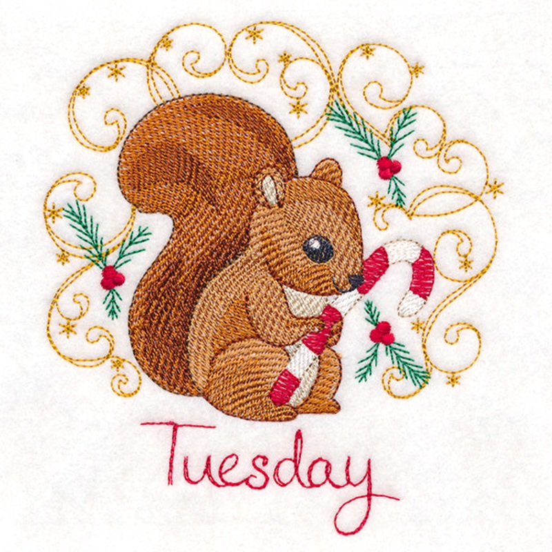 Christmas Squirrel on Tuesday|5.25″ x 4.74″ / 133.35mm x 120.4mm|3.78″ x 3.42″ / 96.09mm x 86.78mm|All Sizes