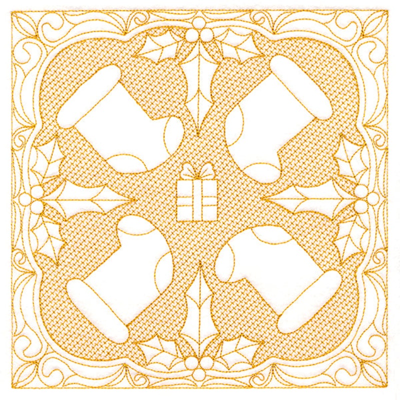 Christmas Traditions – Stocking (Trapunto)