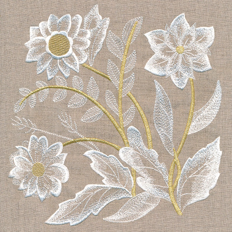 Elegance in Bloom Floral Square 1