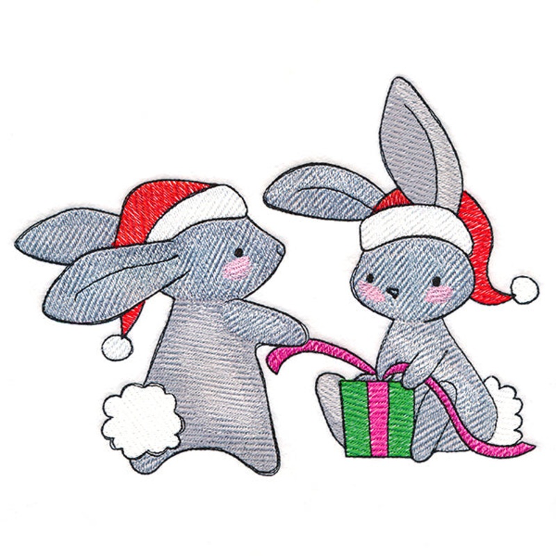 Fa La La Bunnies|5.89″ x 7.79″ / 149.61mm x 197.87mm|4.4″ x 5.82″ / 111.76mm x 147.83mm|2.91″ x 3.85″ / 73.91mm x 97.79mm|All Sizes