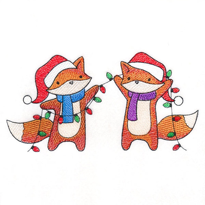 Fa La La Foxes|4.05″ x 7.8″ / 102.87mm x 198.12mm|3.04″ x 5.85″ / 77.22mm x 148.59mm|2″ x 3.85″ / 50.8mm x 97.79mm|All Sizes