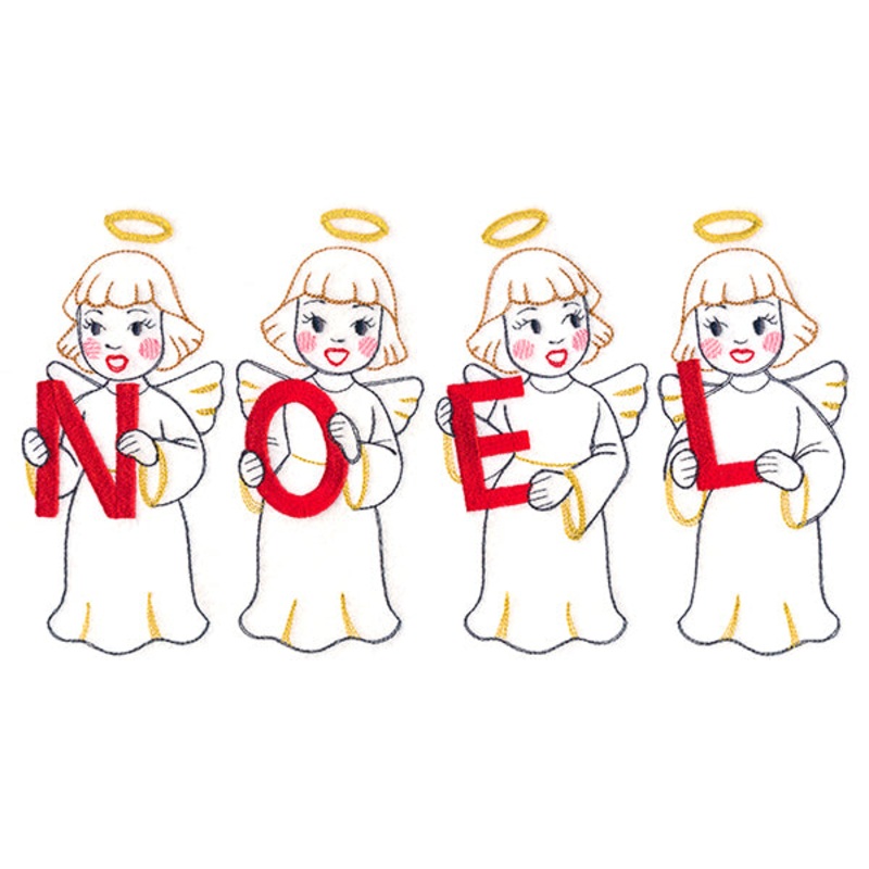 Sweet Noel Angels (Vintage)|6.38″ x 11.75″ / 161.96mm x 298.4mm|5.1″ x 9.4″ / 129.58mm x 238.67mm|4.23″ x 7.8″ / 107.55mm x 198.03mm|3.72″ x 6.85″ / 94.45mm x 173.94mm|All Sizes