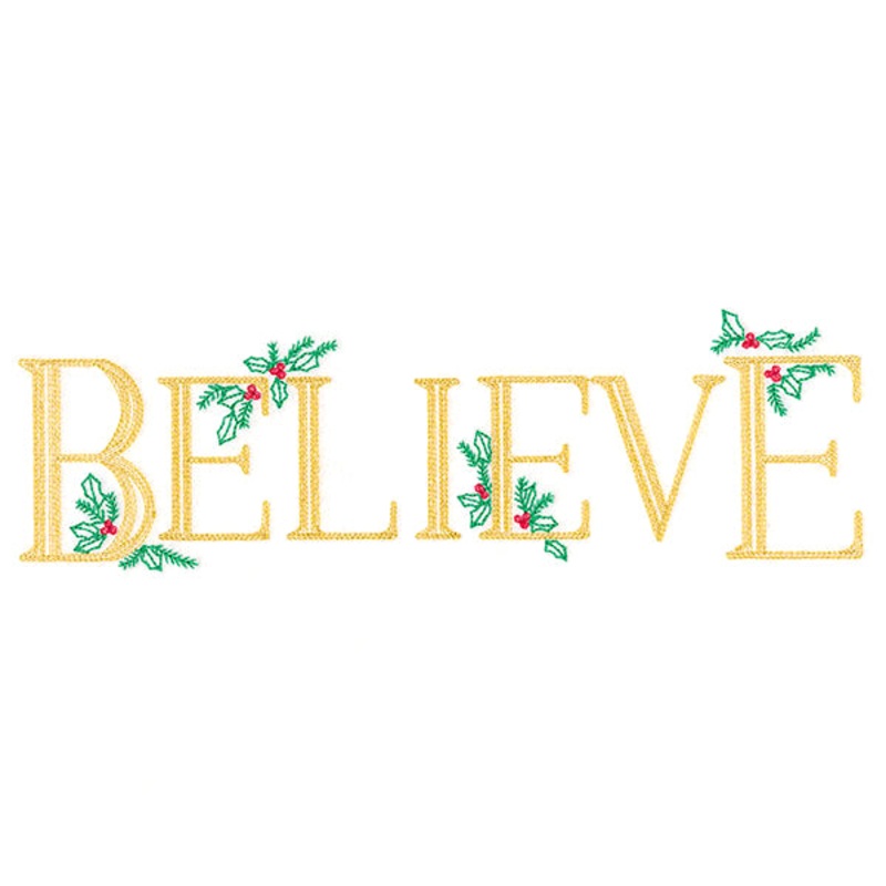 Believe with Holly|3.43″ x 10.99″ / 87mm x 279.18mm|2.93″ x 9.39″ / 74.36mm x 238.62mm|2.43″ x 7.8″ / 61.76mm x 198.19mm|2.13″ x 6.84″ / 54.18mm x 173.85mm|All Sizes