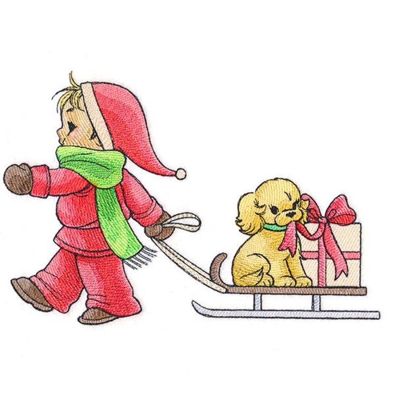 Childhood Charm – Pulling a Sled