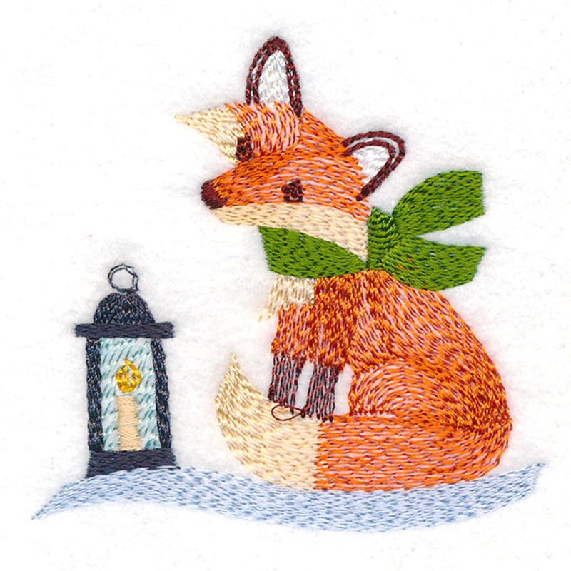 Curious Christmas Fox|2.74″ x 2.89″ / 69.7mm x 73.5mm|1.86″ x 1.97″ / 47.36mm x 49.98mm|All Sizes