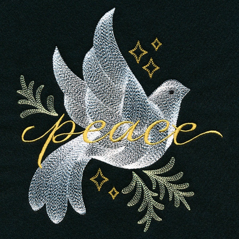 Delicate Dove of Peace|7.42″ x 6.85″ / 188.48mm x 174.01mm|6.34″ x 5.85″ / 160.96mm x 148.61mm|5.25″ x 4.85″ / 133.44mm x 123.21mm|3.85″ x 3.56″ / 97.79mm x 90.3mm|All Sizes