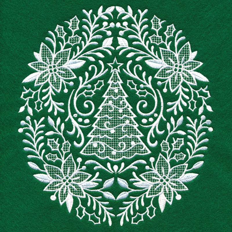 Exquisite Christmas Feature (Whitework)