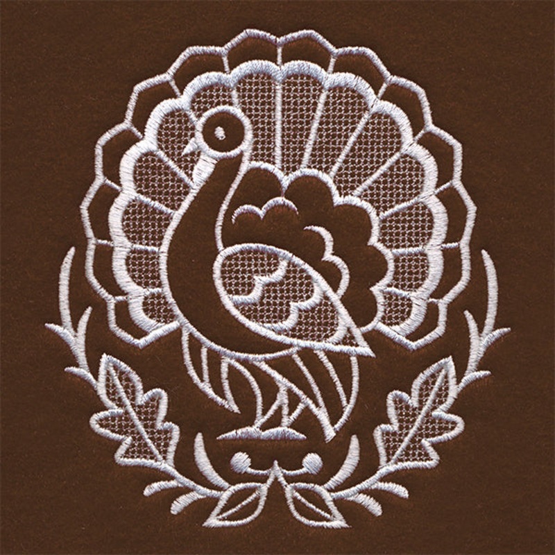 Exquisite Thanksgiving Accent (Whitework)