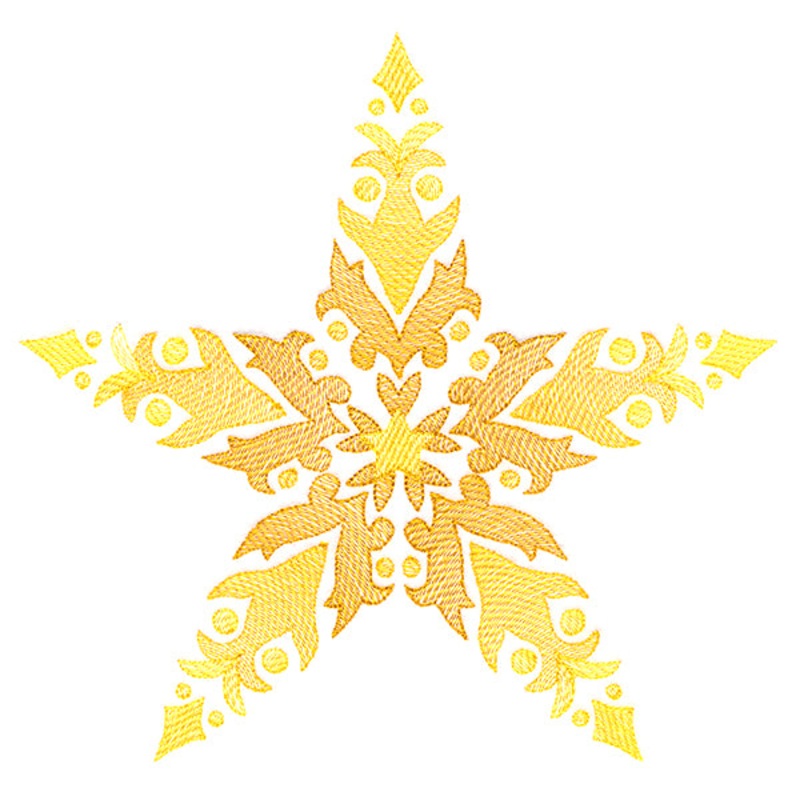 Fanciful Christmas Star|6.88″ x 7.19″ / 174.75mm x 182.66mm|5.85″ x 6.11″ / 148.59mm x 155.32mm|4.84″ x 5.06″ / 123.03mm x 128.63mm|3.68″ x 3.85″ / 93.56mm x 97.79mm|All Sizes