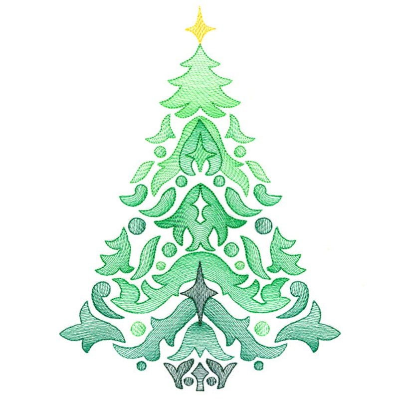Fanciful Christmas Tree|9.31″ x 6.9″ / 236.55mm x 175.26mm|7.8″ x 5.78″ / 198.12mm x 146.79mm|6.55″ x 4.85″ / 166.27mm x 123.19mm|3.85″ x 2.85″ / 97.73mm x 72.45mm|All Sizes