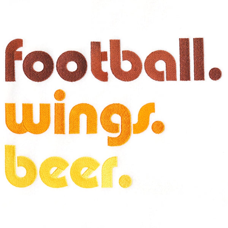 Football. Wings. Beer.|6.86″ x 9.99″ / 174.24mm x 253.75mm|5.86″ x 8.53″ / 148.86mm x 216.75mm|5.36″ x 7.81″ / 136.24mm x 198.37mm|4.72″ x 6.87″ / 119.87mm x 174.53mm|2.65″ x 3.86″ / 67.34mm x 98.05mm|All Sizes