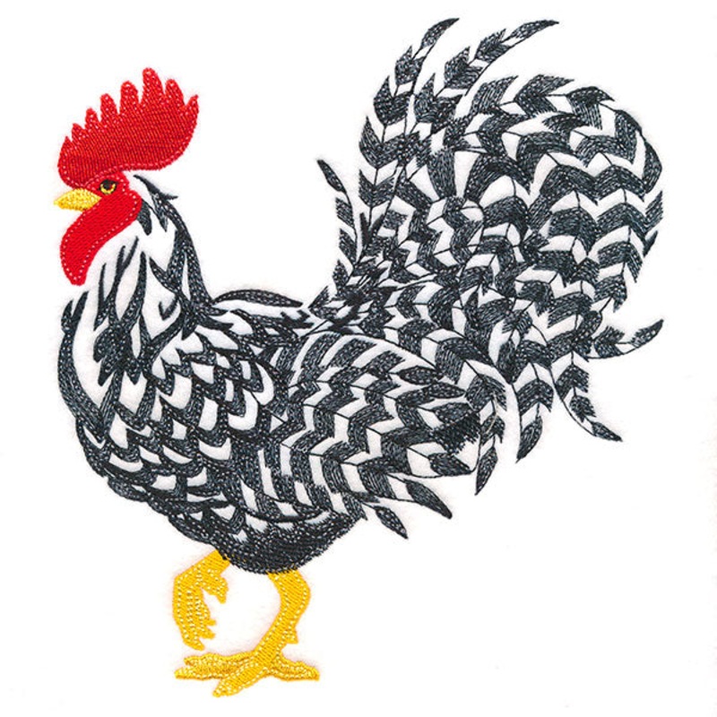 Country Rooster|7.59″ x 6.86″ / 192.79mm x 174.24mm|6.48″ x 5.86″ / 164.68mm x 148.89mm|5.36″ x 4.85″ / 136.11mm x 123.09mm|All Sizes