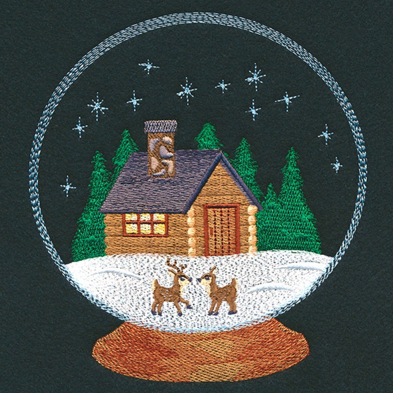 Cozy Winter Cabin Snowglobe|6.37″ x 5.86″ / 161.83mm x 148.85mm|5.25″ x 4.82″ / 133.41mm x 122.49mm|3.87″ x 3.56″ / 98.32mm x 90.37mm|All Sizes
