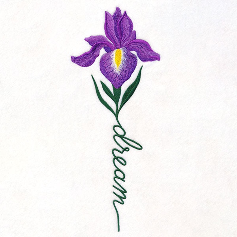 Dream Bloom Iris|11.73″ x 4.71″ / 298mm x 119.58mm|9.38″ x 3.76″ / 238.31mm x 95.6mm|7.78″ x 3.12″ / 197.69mm x 79.34mm|6.87″ x 2.76″ / 174.41mm x 70.06mm|3.85″ x 1.55″ / 97.73mm x 39.32mm|All Sizes