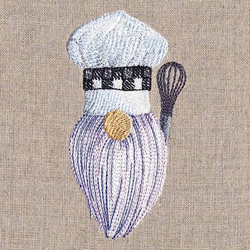 Baking Gnome with Whisk|4.14″ x 2.16″ / 105.04mm x 54.86mm|3.76″ x 1.97″ / 95.52mm x 49.94mm|All Sizes