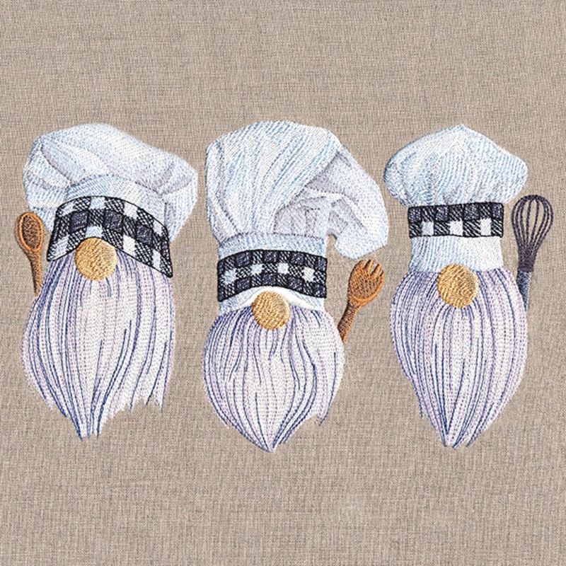 Baking Gnomes Trio|5.83″ x 9.4″ / 148.09mm x 238.63mm|4.84″ x 7.8″ / 122.91mm x 198.07mm|4.25″ x 6.85″ / 108mm x 174.05mm|All Sizes