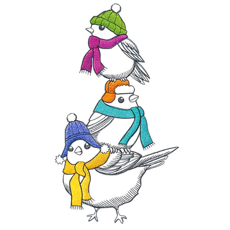 Bundled-Up Bird Stack|11.75″ x 6.64″ / 298.45mm x 168.76mm|9.4″ x 5.32″ / 238.76mm x 135.01mm|7.8″ x 4.41″ / 198.12mm x 112.03mm|6.85″ x 3.87″ / 174.03mm x 98.4mm|All Sizes