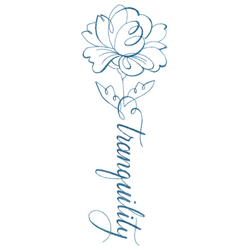 Calligraphy in Bloom – Tranquility