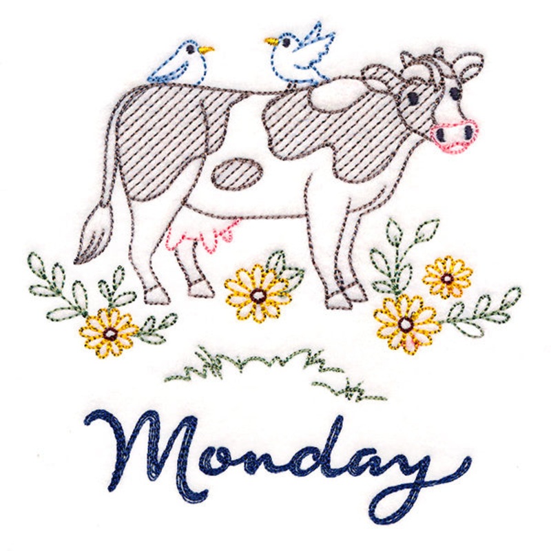 Charming Cow on Monday (Vintage)