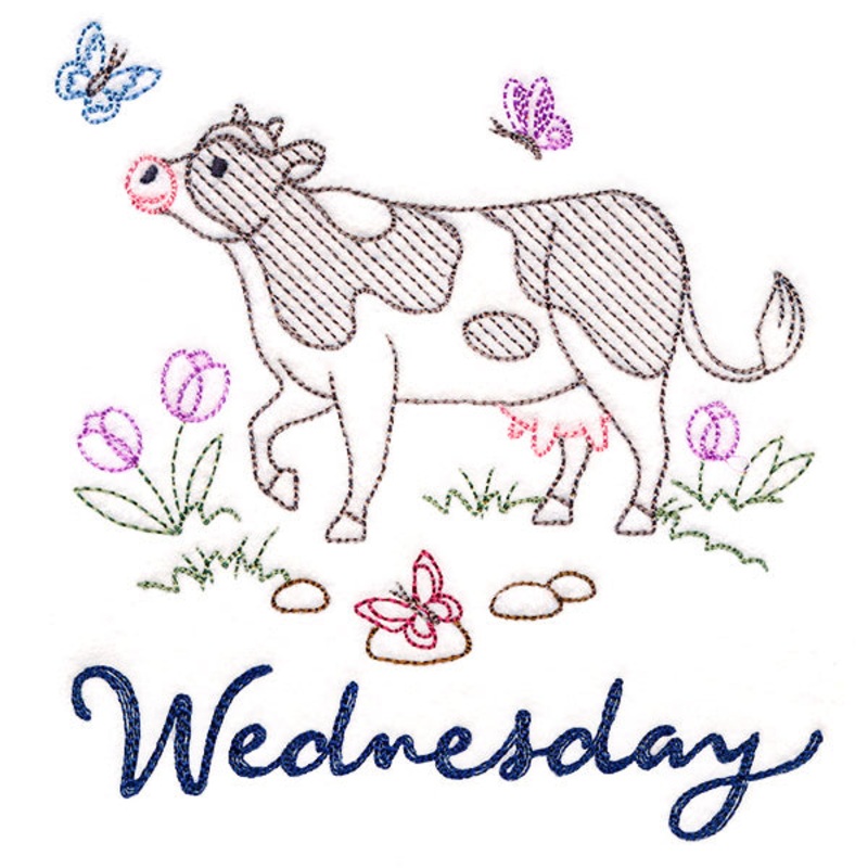 Charming Cow on Wednesday (Vintage)