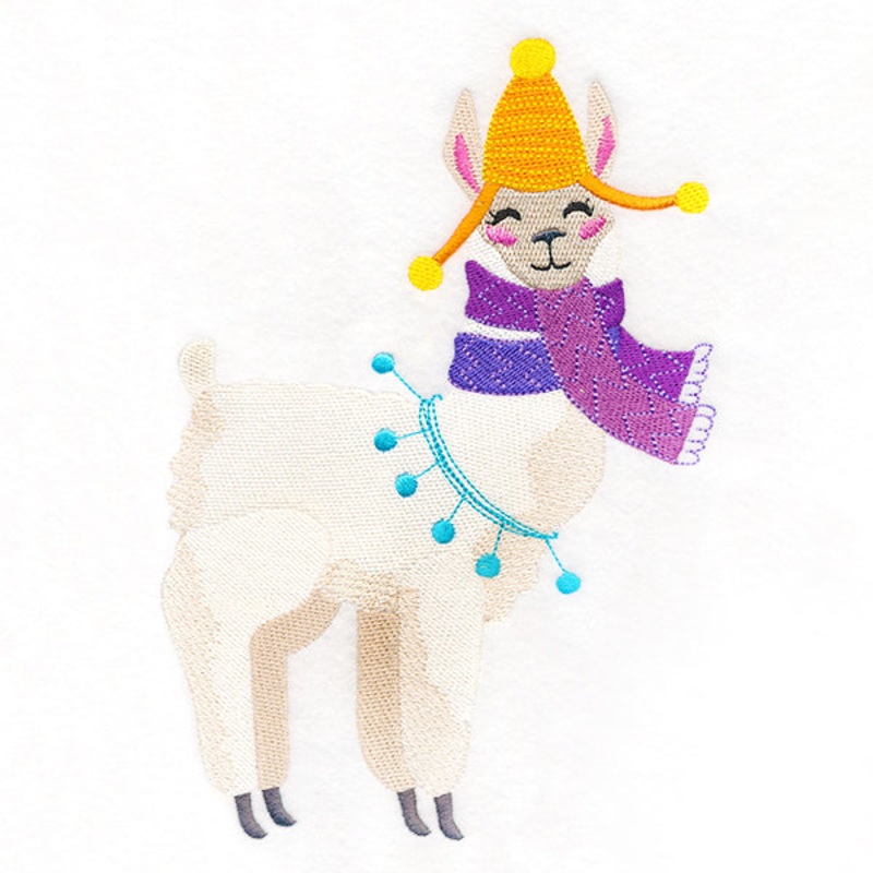 Cozy Winter Llama|8.58″ x 5.85″ / 217.92mm x 148.68mm|6.86″ x 4.68″ / 174.12mm x 118.79mm|3.9″ x 2.66″ / 99.01mm x 67.54mm|All Sizes