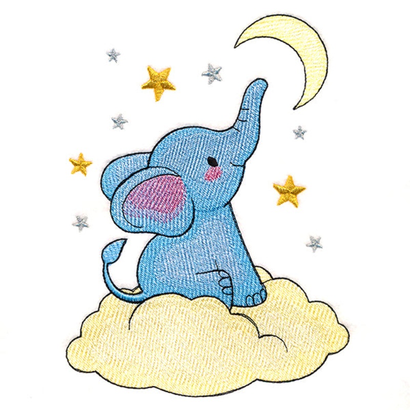 Starlight Wishes – Elephant|7.82″ x 5.85″ / 198.63mm x 148.59mm|6.5″ x 4.85″ / 165.05mm x 123.11mm|3.89″ x 2.91″ / 98.78mm x 73.99mm|All Sizes