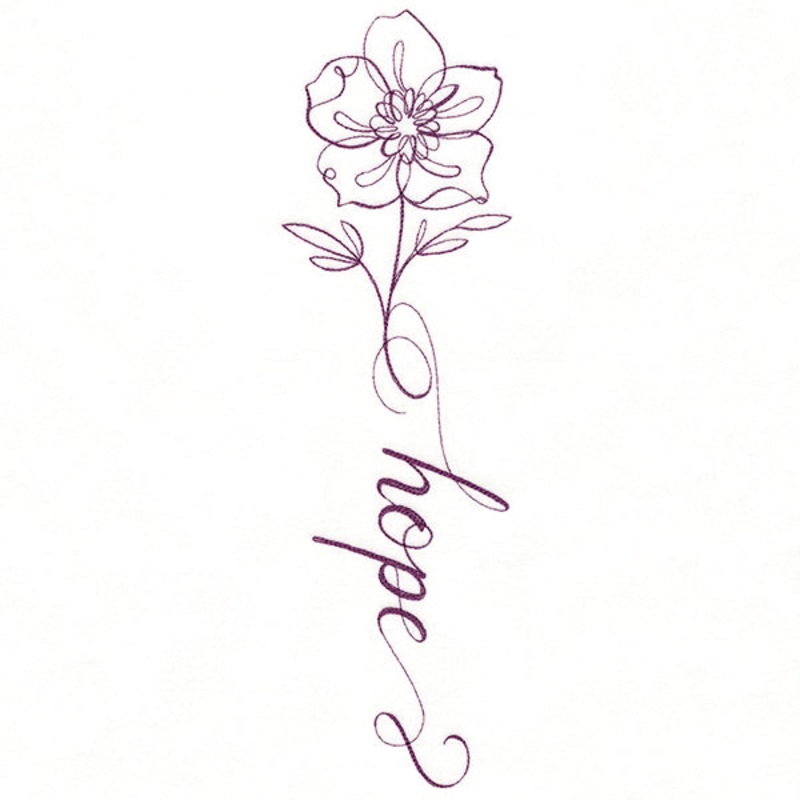 Blessed Calligraphy in Bloom – Anemone