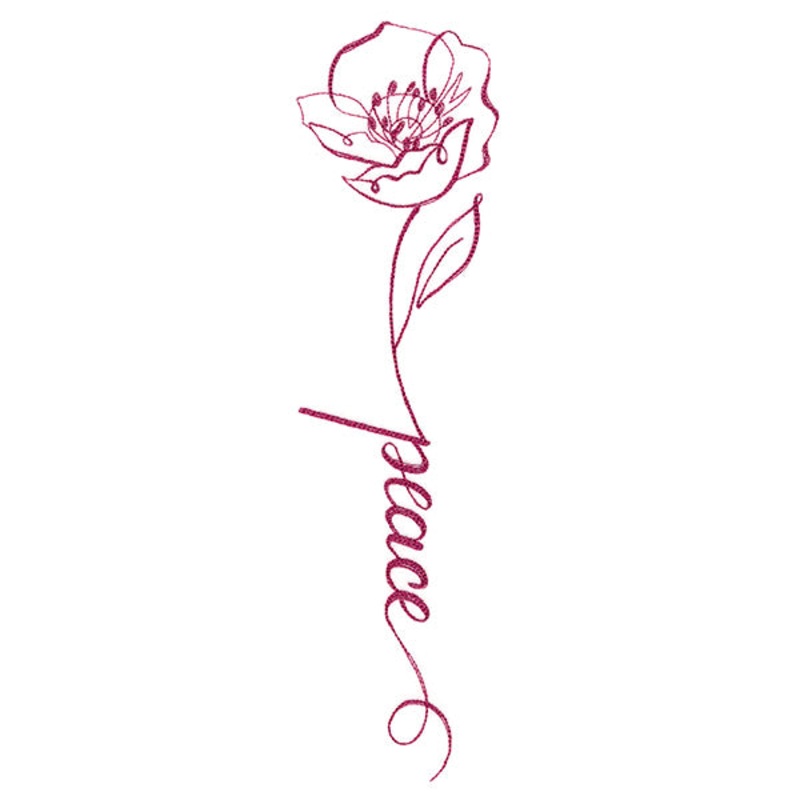 Blessed Calligraphy in Bloom – Poppy